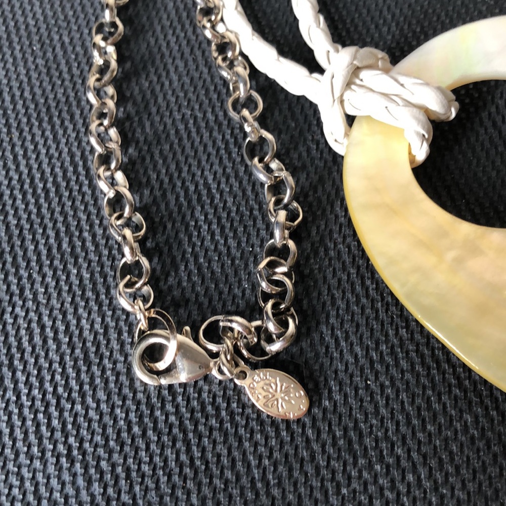 Vintage Necklace- Beads/Mother of Pearl/Faux/Silver Unique Chain - Picture 7 of 17